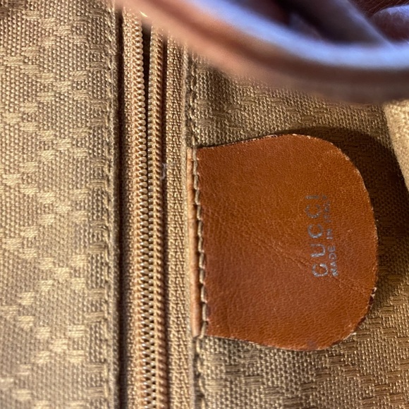 Gucci Brown Leather Bamboo Handle Backpack main image 6